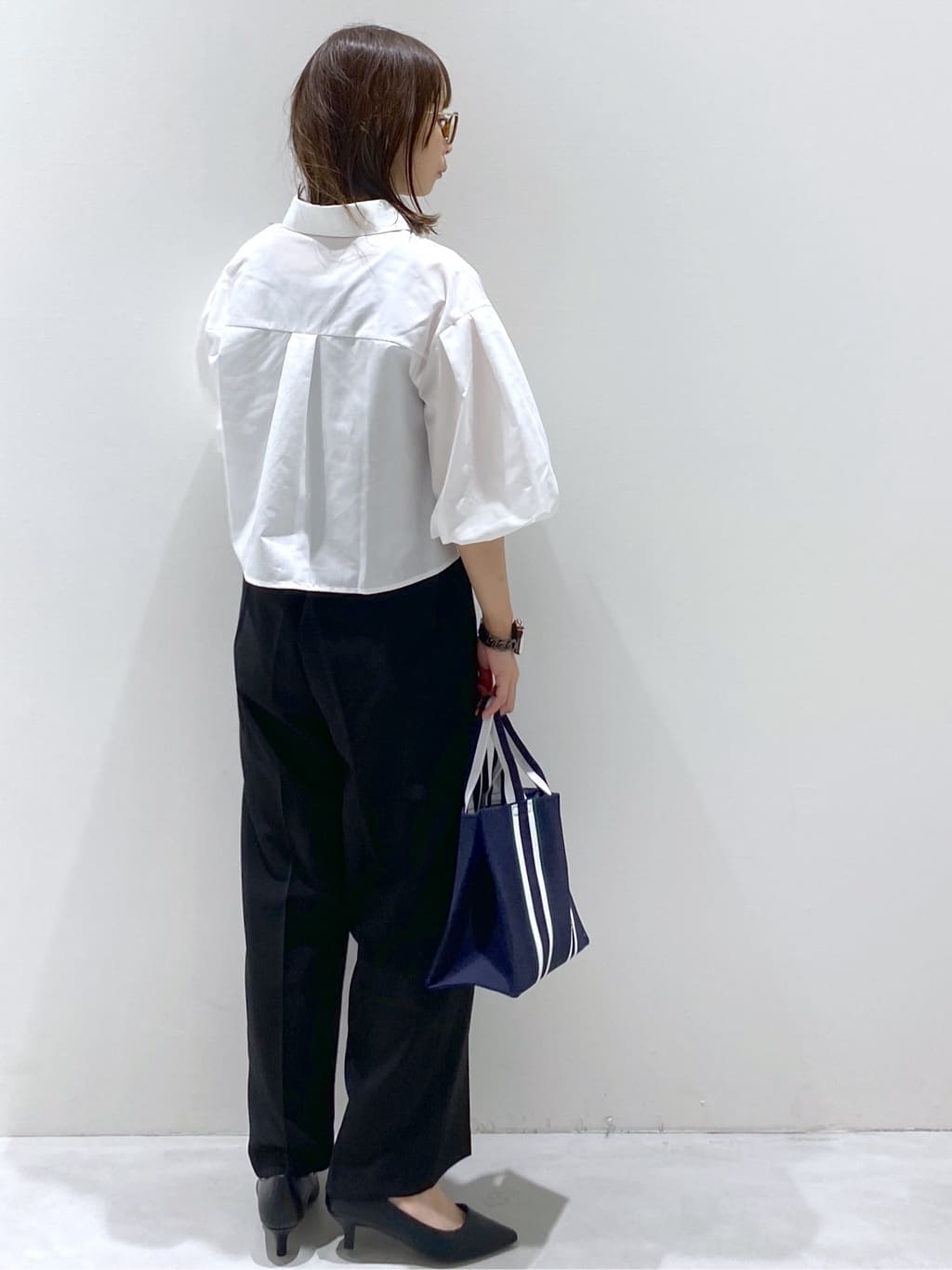 えりさんの「OPAQUE.CLIP｜バルーンスリーブシャツ【洗濯機洗い可】」を使ったコーディネート