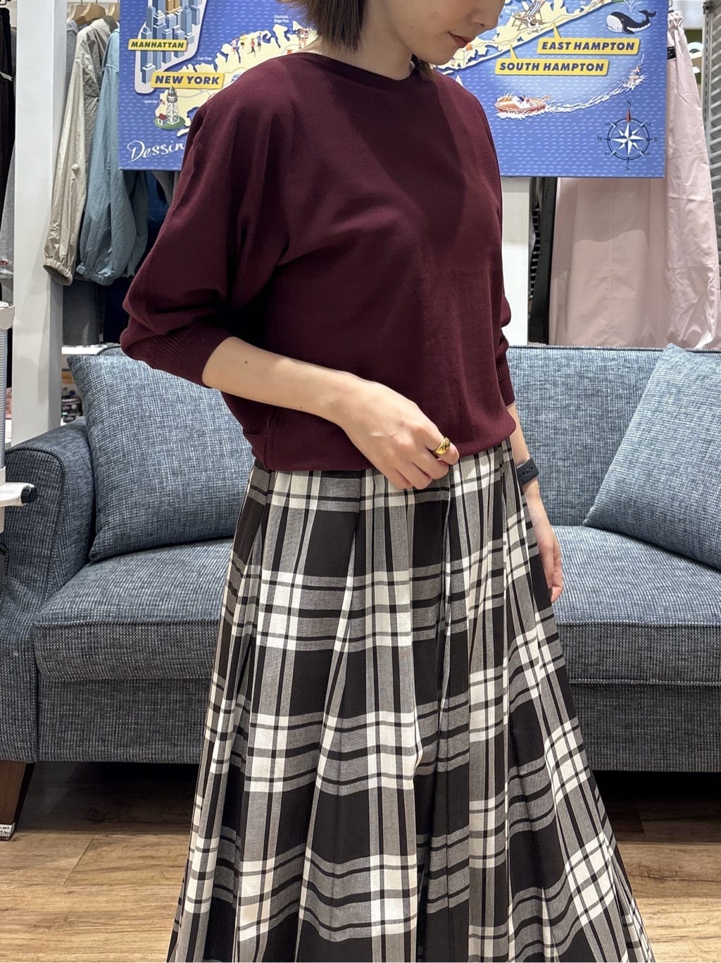 risaさんの「Dessin｜【洗える】後ろボタンニットプルオーバー七分袖」を使ったコーディネート
