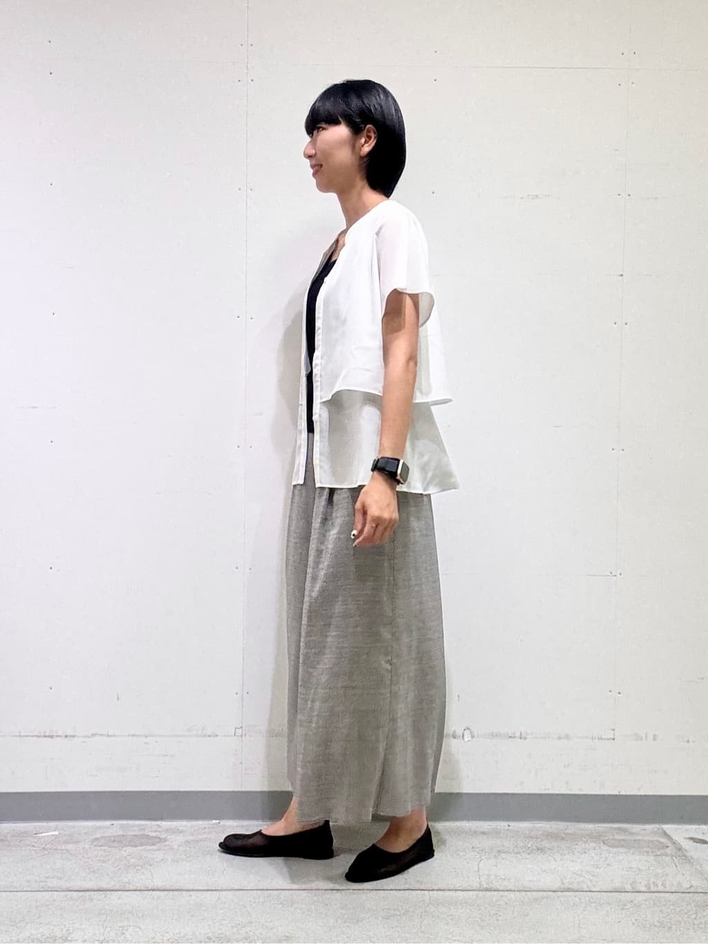 naoさんの「INDIVI｜【日本製】ビスチェインナータンクトップ」を使ったコーディネート