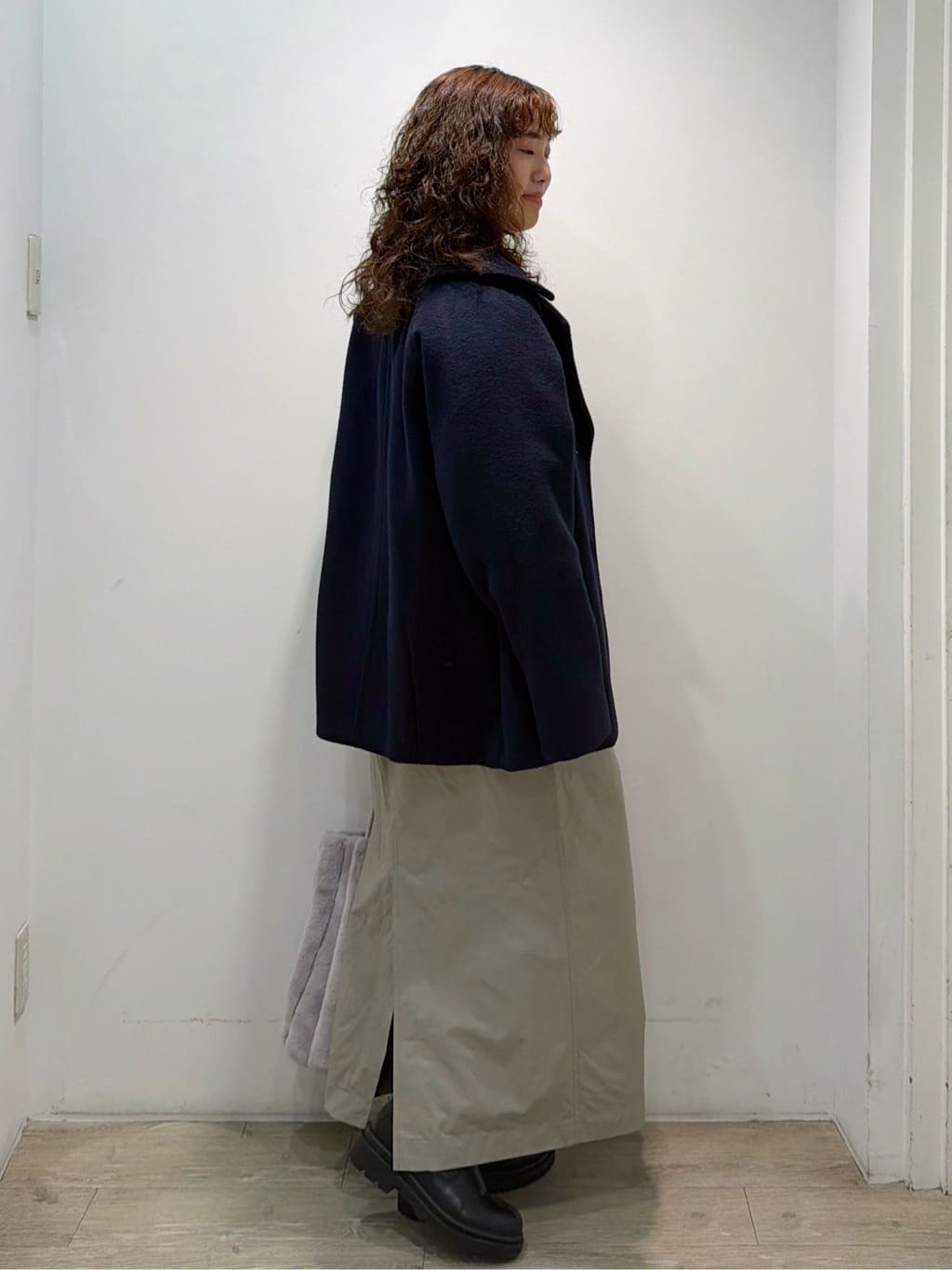 sumicaさんの「OPAQUE.CLIP｜カシミヤブレンドウールミドルピーコート」を使ったコーディネート