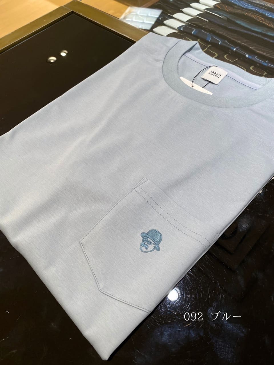 小南大和さんの「TAKEO KIKUCHI｜【COOL CITY WEAR】ワンポイント刺しゅう ポケットTシャツ /接触冷感」を使ったコーディネート