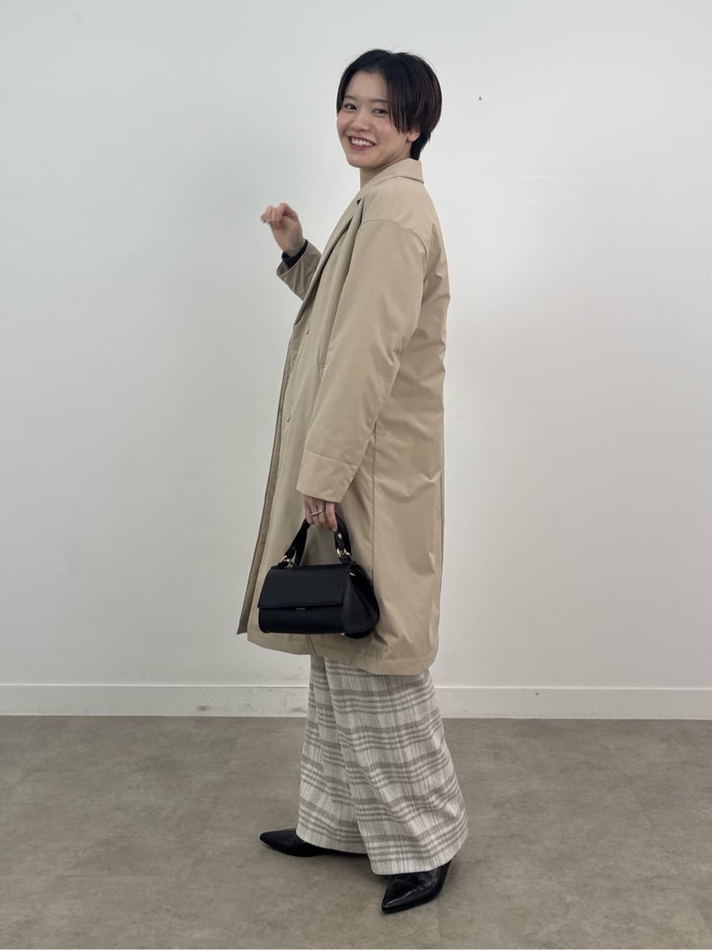 kanaeさんの「INDIVI｜【超軽量／蓄熱】ライトパフチェスターコート」を使ったコーディネート