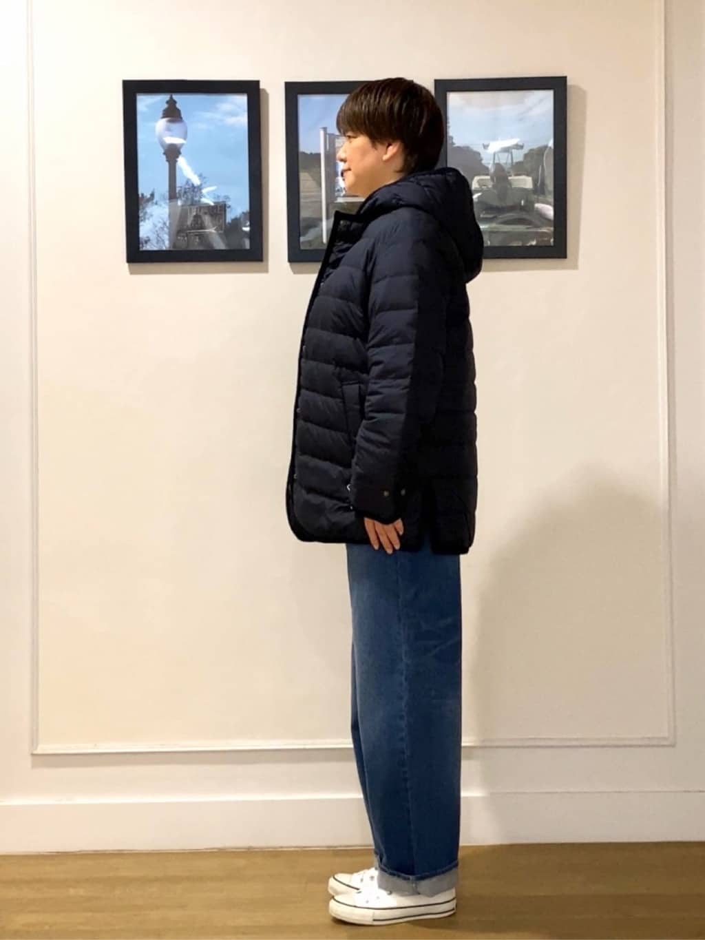 Hiroさんの「Dessin｜【撥水・2WAY】ミュラーダウンコートミドル丈」を使ったコーディネート
