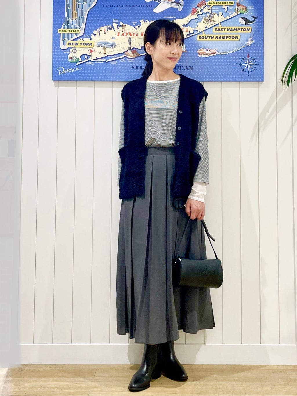 uwatokoさんの「Dessin｜【洗える】ボックスプリーツスカート」を使ったコーディネート