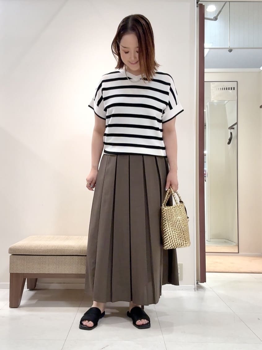 YUIさんの「UNTITLED｜メタリックメッシュトート」を使ったコーディネート