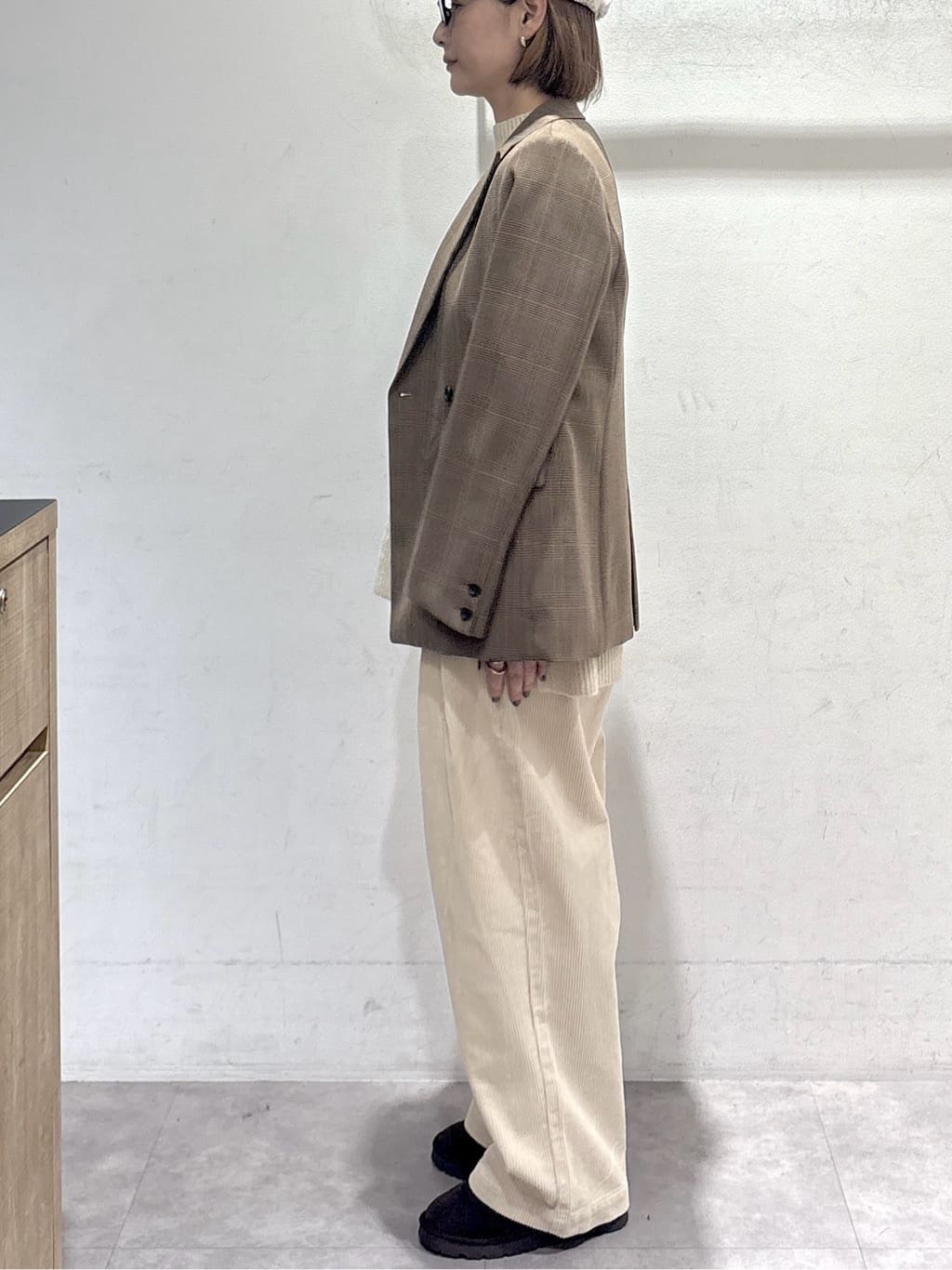 たけねぇさんの「OPAQUE.CLIP｜コーデュロイタックワイドパンツ【洗濯機OK】」を使ったコーディネート
