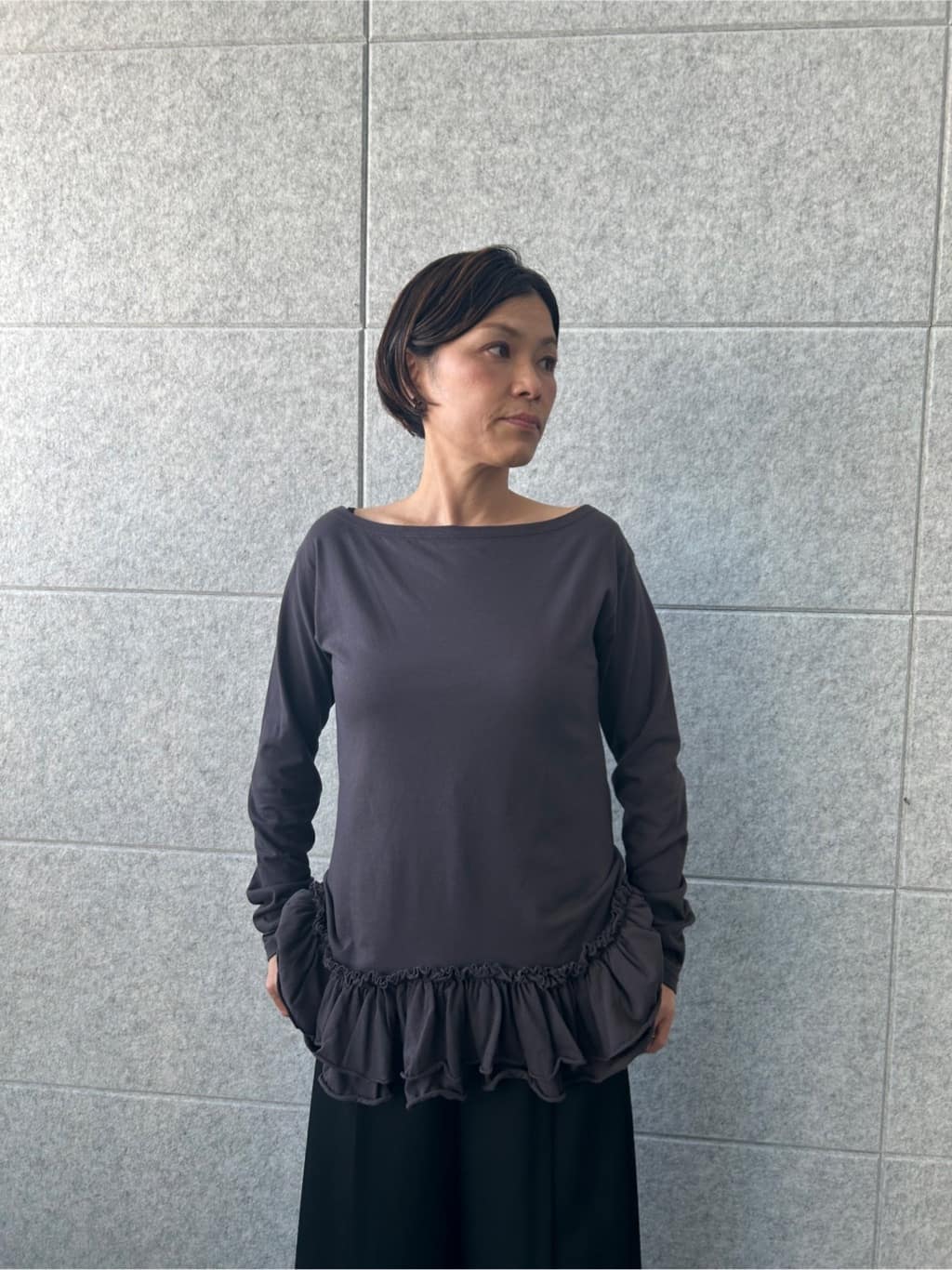 yukoさんの「CODE A｜center slit wide pants」を使ったコーディネート