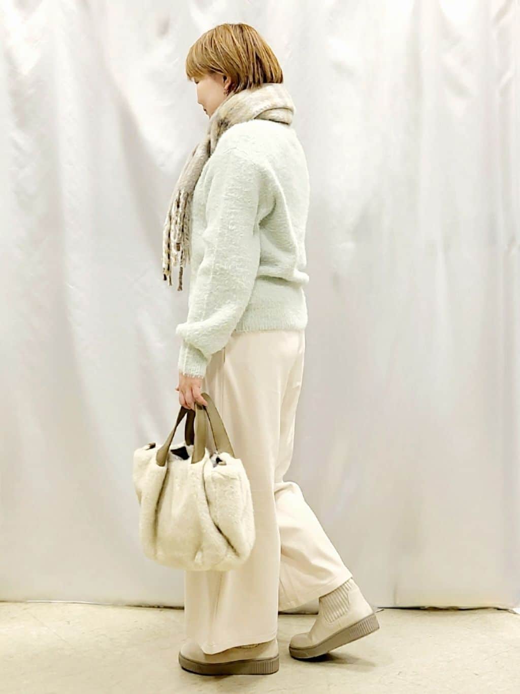Chiiさんの「SHOO･LA･RUE｜ファー2層2WAYトートバッグ」を使ったコーディネート