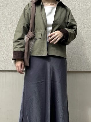 ga_riさんの「THE SHOP TK｜カバーオールジャケット【洗える】」を使ったコーディネート