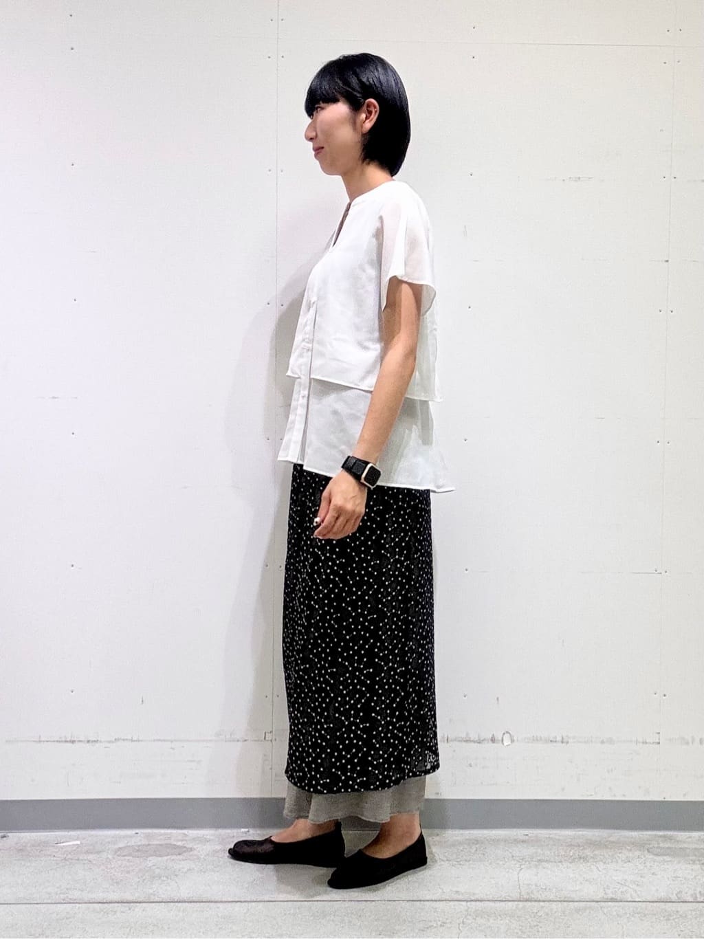 naoさんの「INDIVI｜【日本製】ビスチェインナータンクトップ」を使ったコーディネート