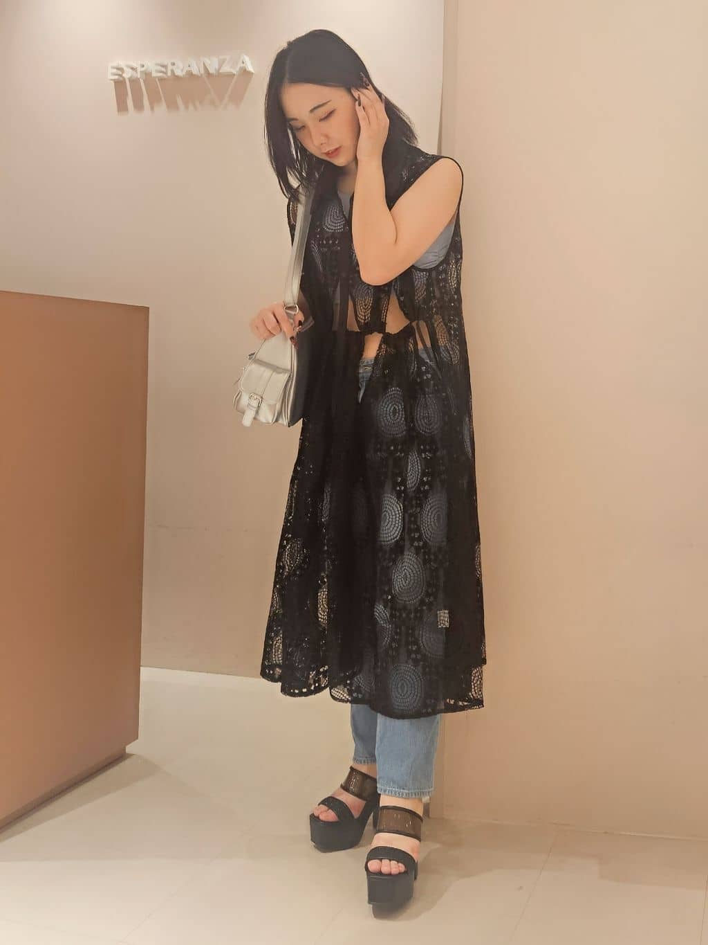 紫桜-shion-さんの「ESPERANZA｜ポケットリボン2WAYバッグ」を使ったコーディネート