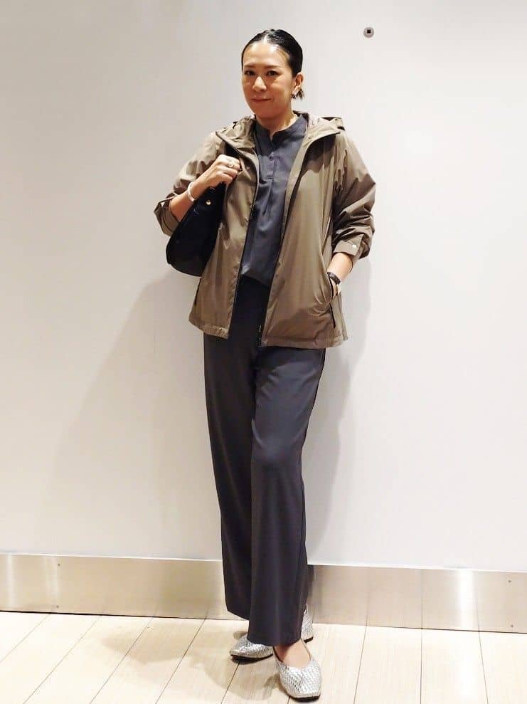 ⭐︎m.peatchan⭐︎さんの「Reflect｜【ライトアウター／キレイ見え／気軽な羽織に◎】スポーティライトアウター」を使ったコーディネート