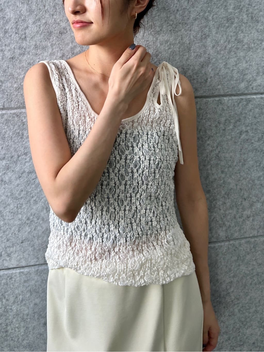 harunaさんの「CODE A｜slit jersey skirt」を使ったコーディネート