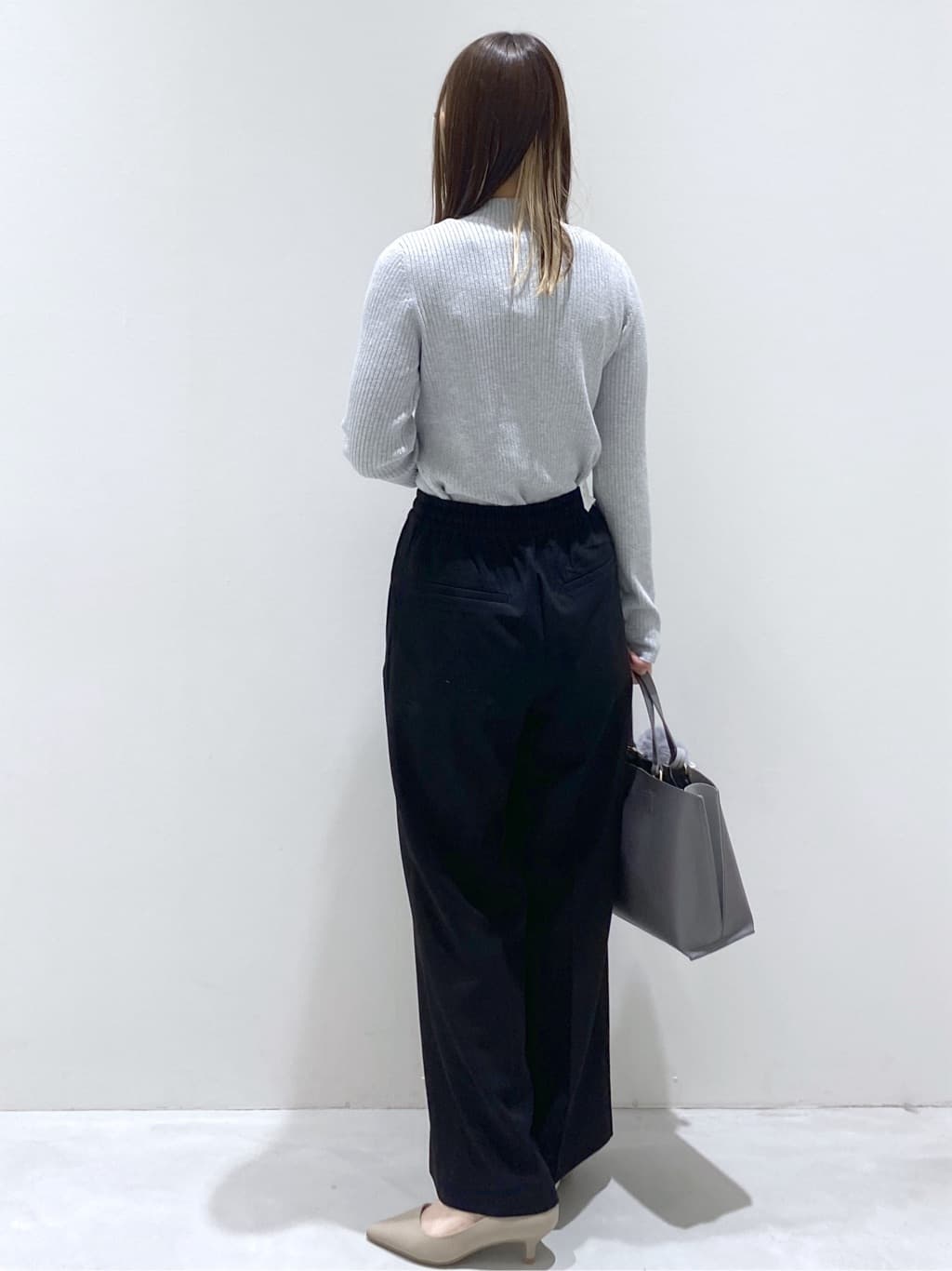 えりさんの「OPAQUE.CLIP｜ハイネックリブニット【洗濯機OK】」を使ったコーディネート