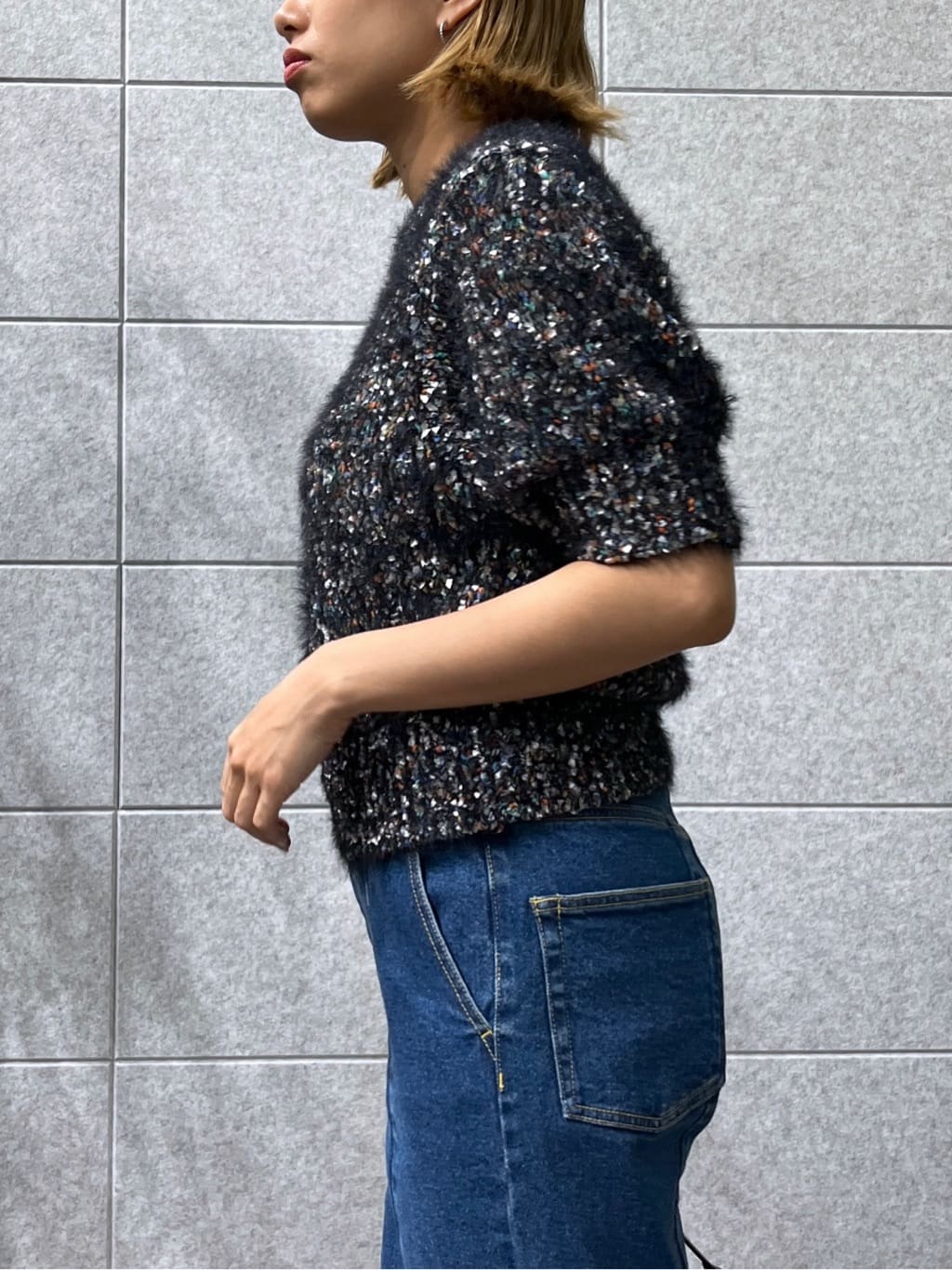 Harukaさんの「INDIVI｜カラーネップニット」を使ったコーディネート