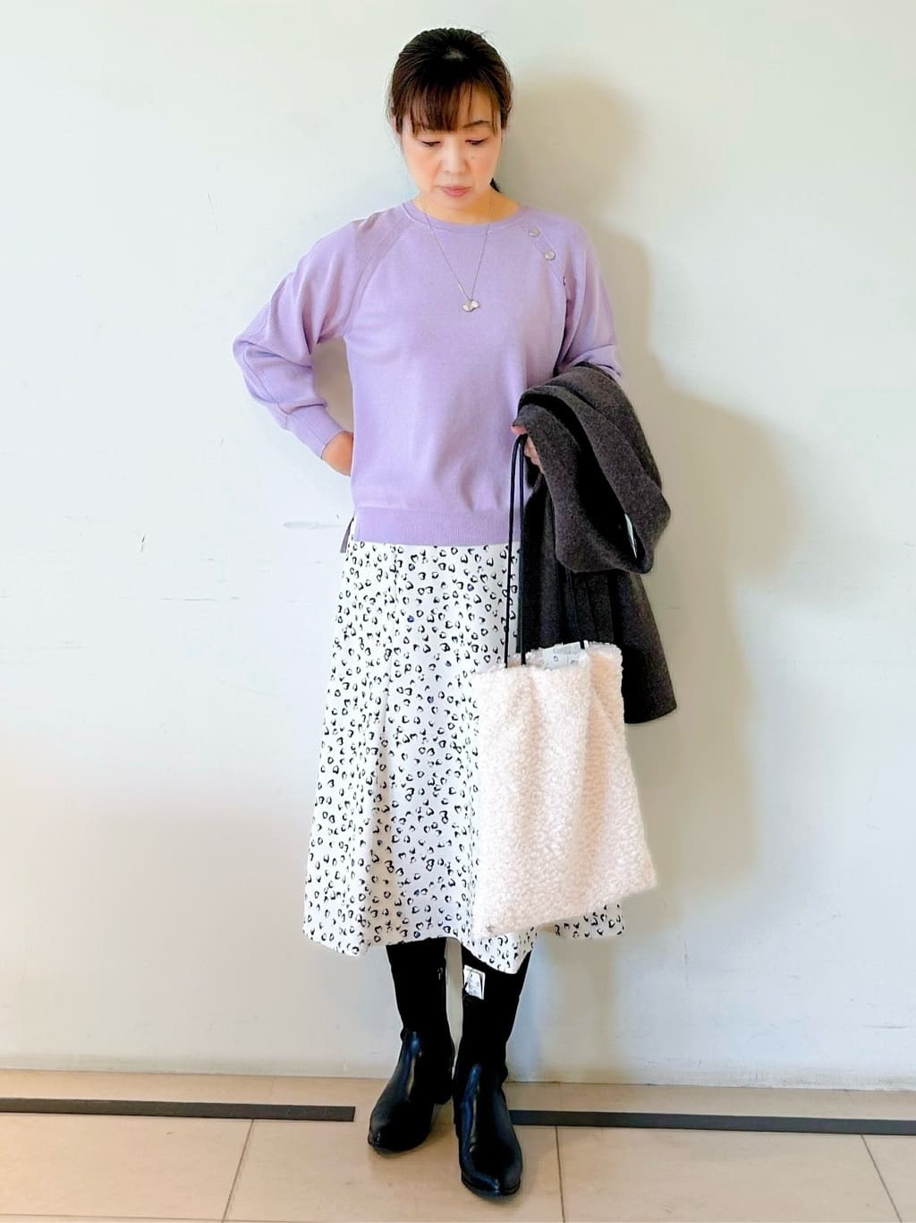 ひーさんの「Reflect｜【ライトアウター／気軽な羽織に◎】オフボディカーディガン」を使ったコーディネート
