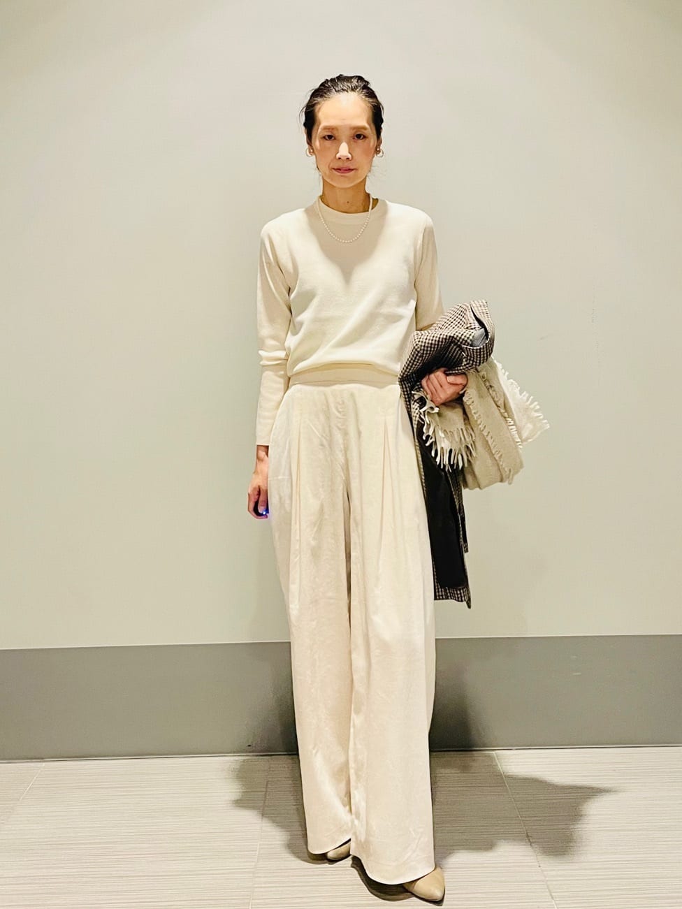 Annさんの「DRESSTERIOR｜ストレッチフルニードルニット」を使ったコーディネート