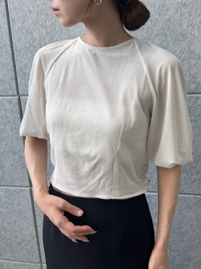 designer yukaさんの「CODE A｜velvet ribbon pullover」を使ったコーディネート