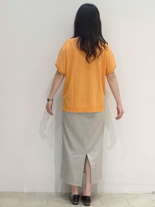 EMIRIさんの「OPAQUE.CLIP｜《6色展開／S-LLサイズ》ドルマンスリーブニット【UV／接触冷感／洗濯機洗い可／抗ピル】」を使ったコーディネート