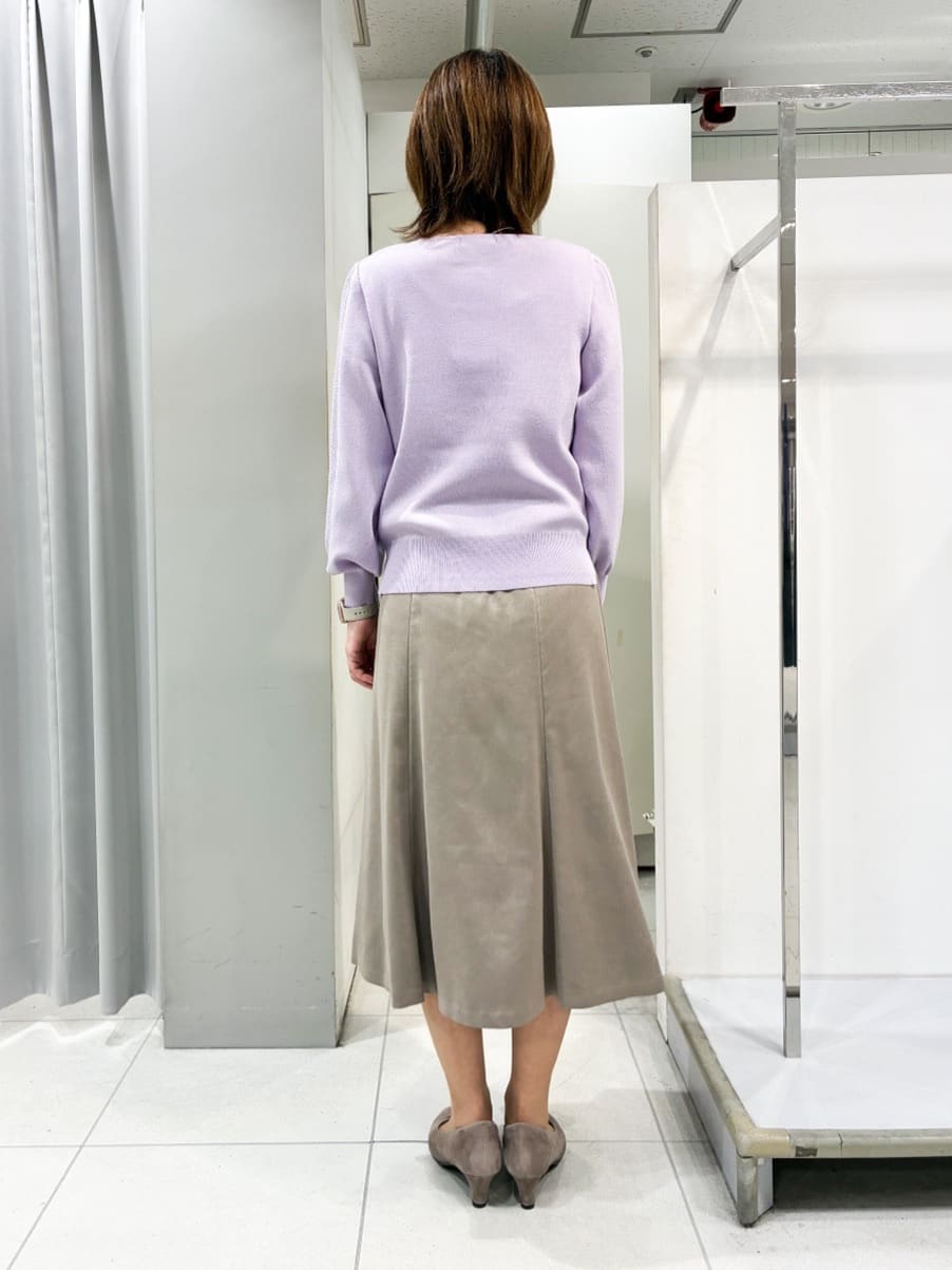 たみちゃんさんの「Reflect｜【選べる8色／スカートにもパンツにも◎】ウール混ボートネックニット」を使ったコーディネート