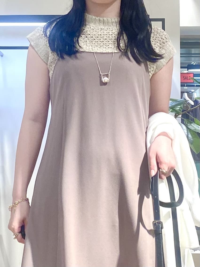 misakiさんの「INDIVI｜【洗える／前後2WAY】インナータンクトップ」を使ったコーディネート