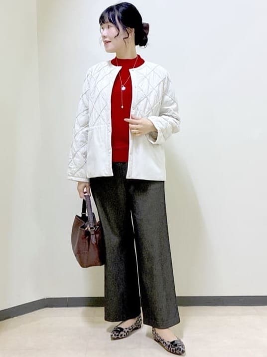  beni_gingerさんの「Reflect｜【気軽な羽織に◎】中綿キルティングショートコート」を使ったコーディネート