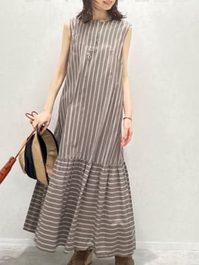 Miwaさんの「UNTITLED｜【接触冷感】ドレープリボンHAT」を使ったコーディネート