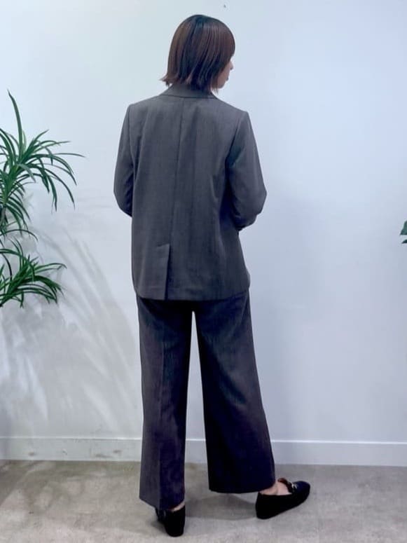 yukaさんの「UNTITLED｜【セットアップ可】ウールライク ダブルブレストジャケット」を使ったコーディネート