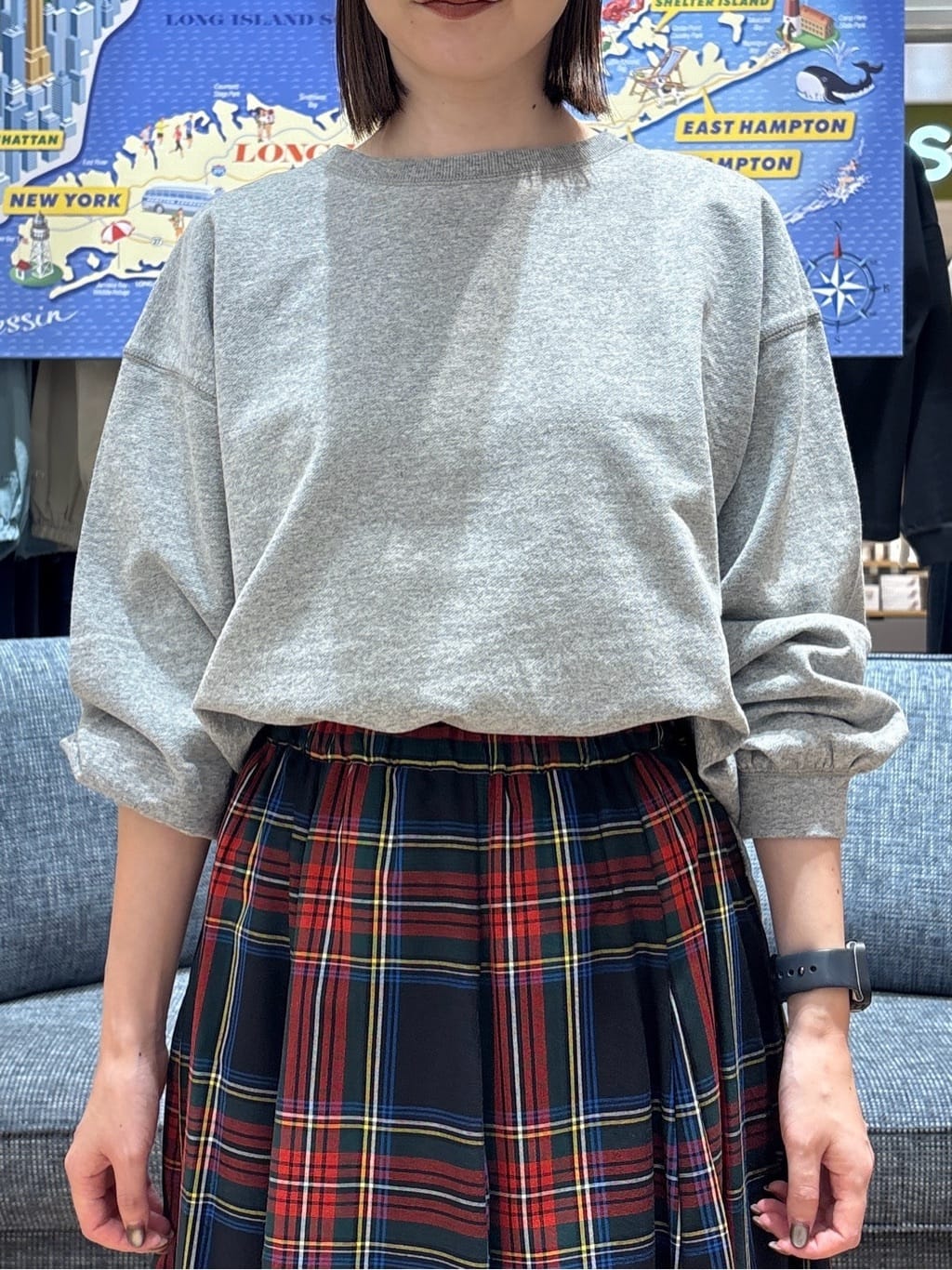 risaさんの「Dessin｜【360度可愛い・洗える】バックヘンリーカットソー」を使ったコーディネート