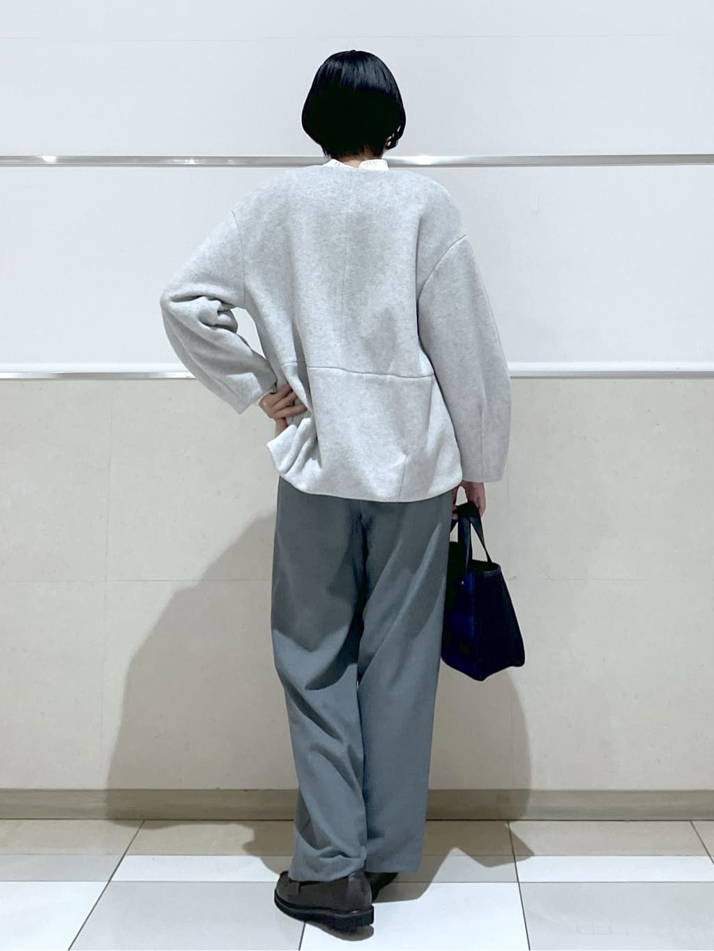 eriko さんの「Dessin｜【洗える】ハイネックベロアモールニット」を使ったコーディネート