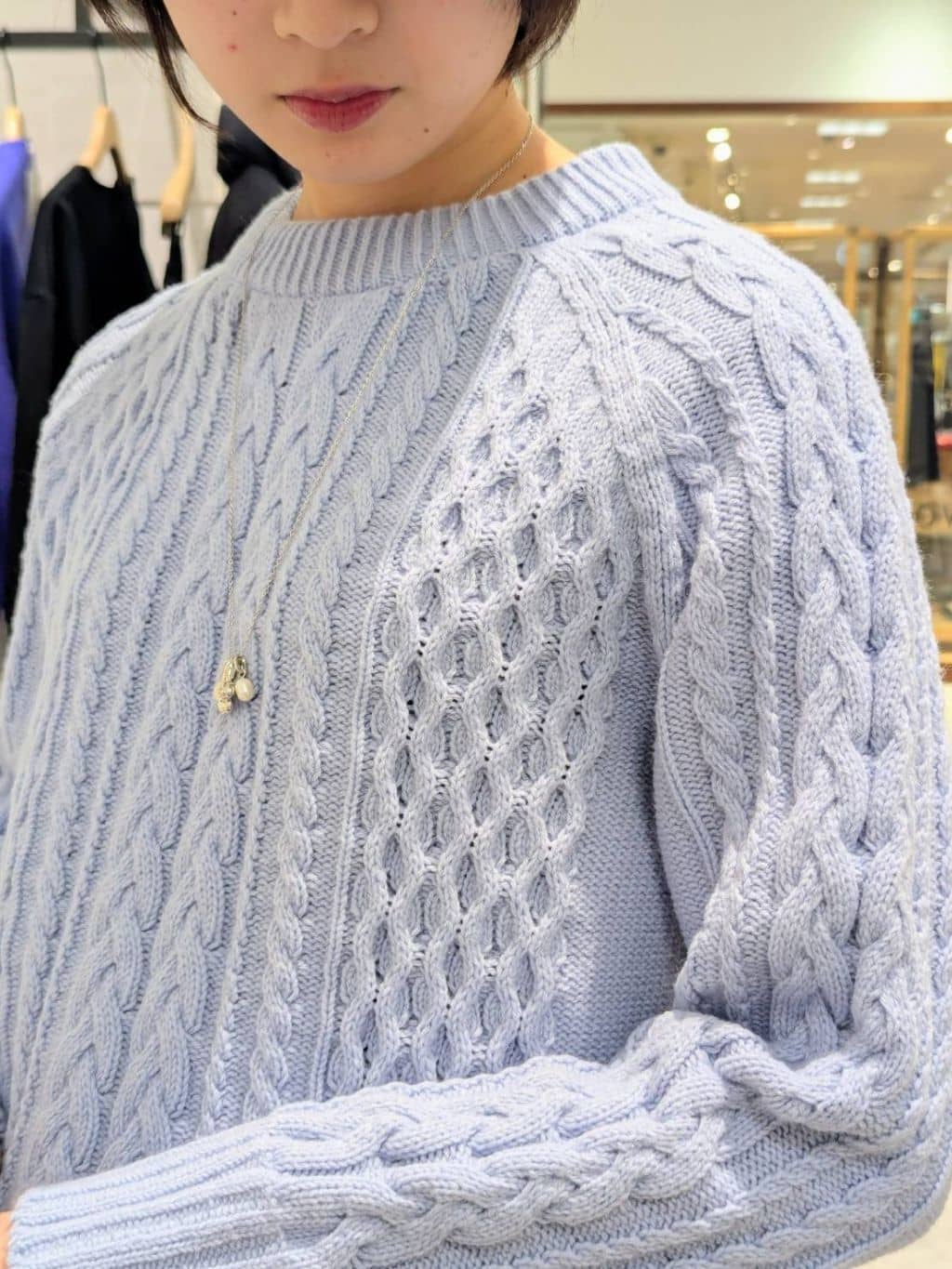 nonoさんの「UNTITLED｜【洗える】スポンディッシュ ケーブル柄ニット」を使ったコーディネート
