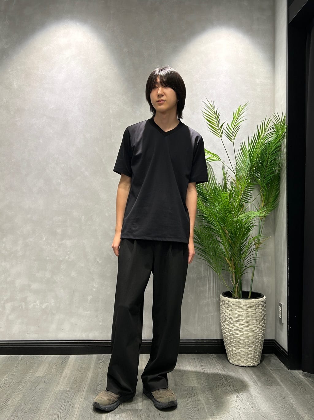ruiさんの「TAKEO KIKUCHI｜【COOL CITY WEAR】籠目アート柄 サッカーシャツ /通気性」を使ったコーディネート