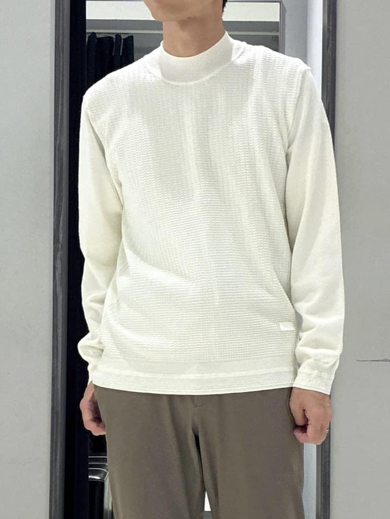 わいずみさんの「TAKEO KIKUCHI｜【抗菌防臭/シーズンレス】シアサッカー ジャージシャツ」を使ったコーディネート