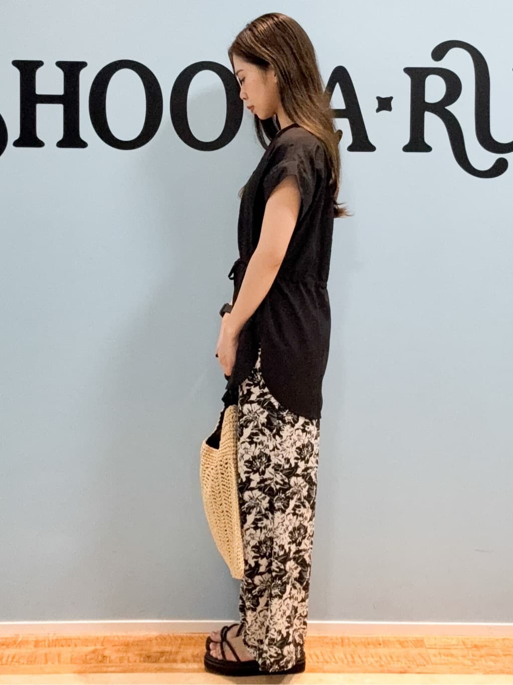 kahoさんの「SHOO･LA･RUE｜【S-LL】シルエットが変えられる ウエストリボンブラウス」を使ったコーディネート