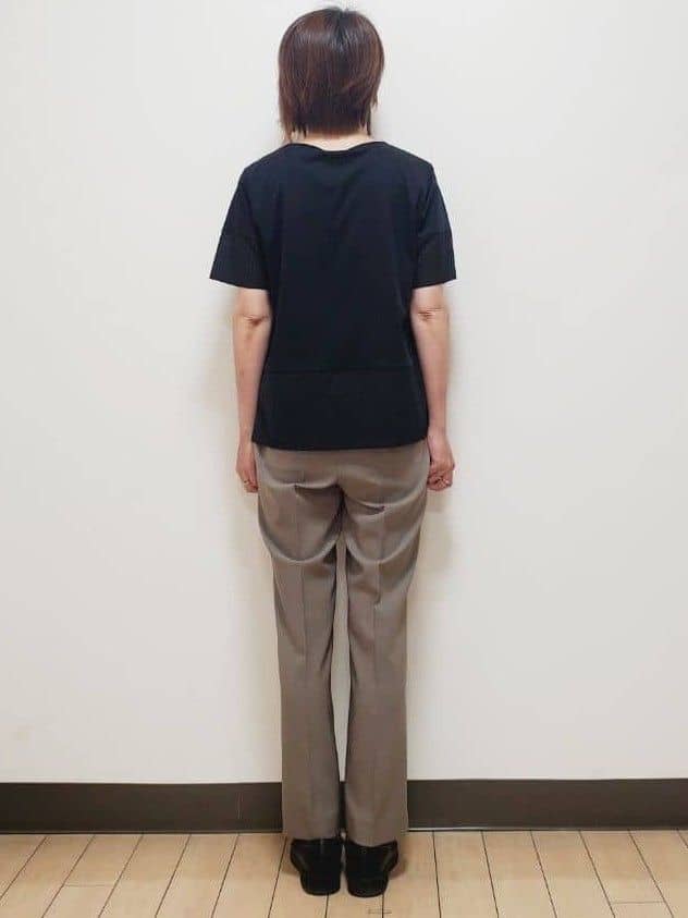 yuuさんの「Reflect｜【マシンウォッシュ可】リネンライクフレアパンツ」を使ったコーディネート