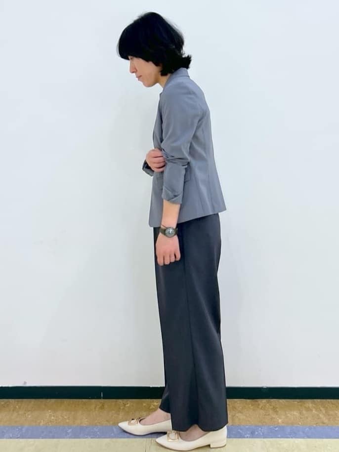 su.さんの「index｜《7色展開／XS-LLサイズ》ボートネックリブトップス【UV／洗濯機洗い可】」を使ったコーディネート