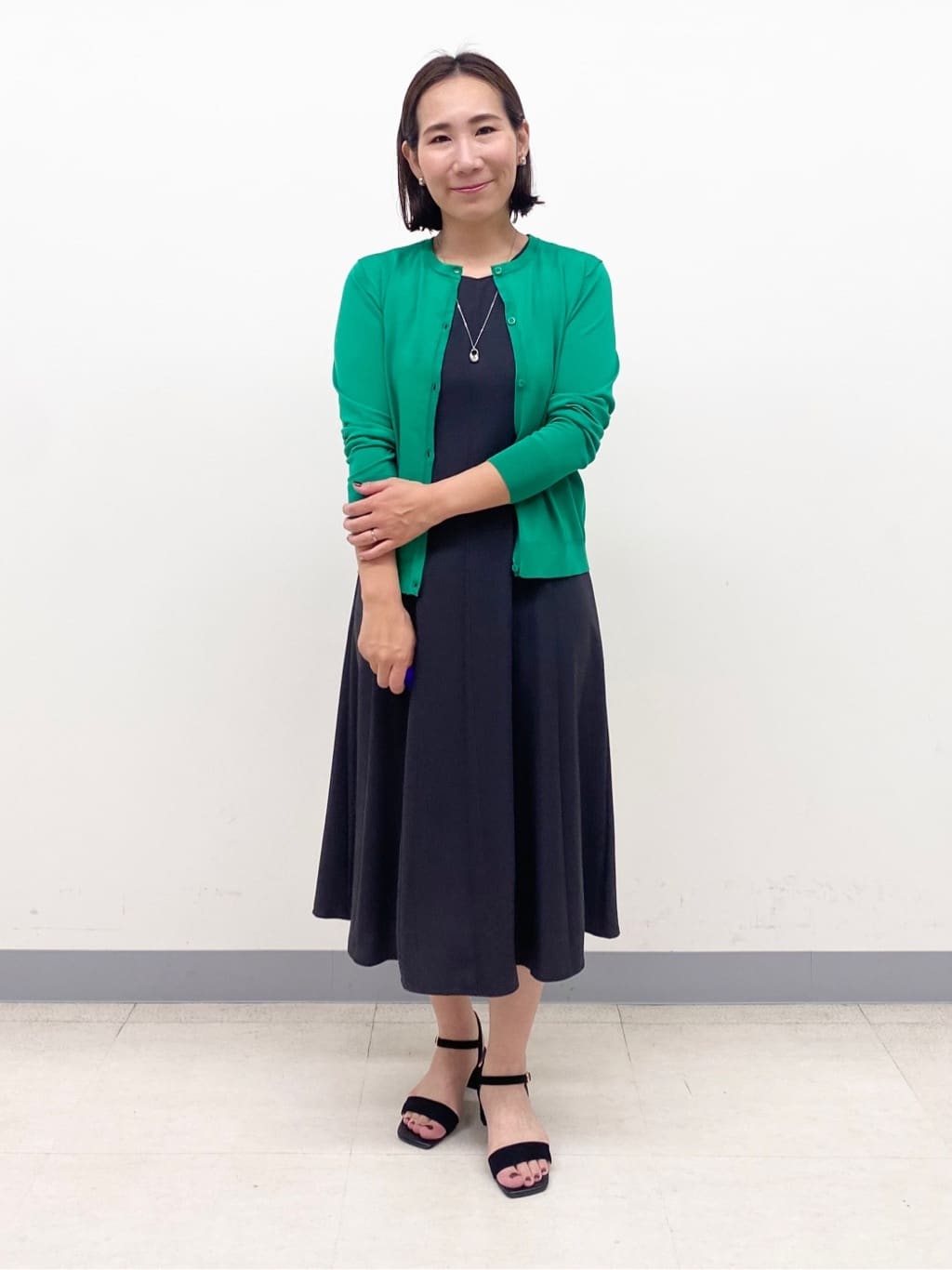 YUKARIさんの「INDIVI｜【軽く羽織れる！】ダブルジャケット」を使ったコーディネート