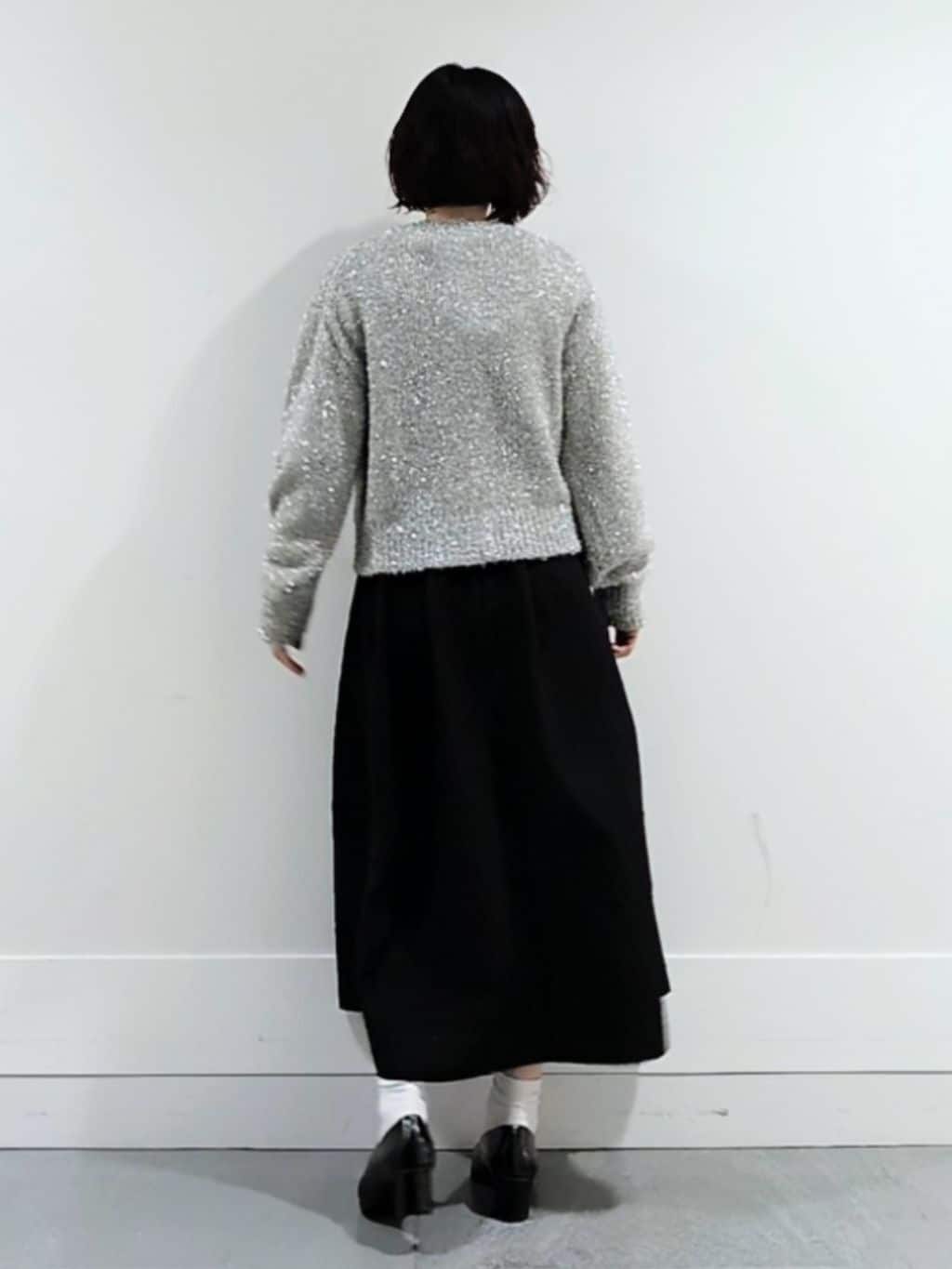 ミズタさんの「UNTITLED｜【ラメ風/着映え】ファンシーヤーン カーディガン」を使ったコーディネート