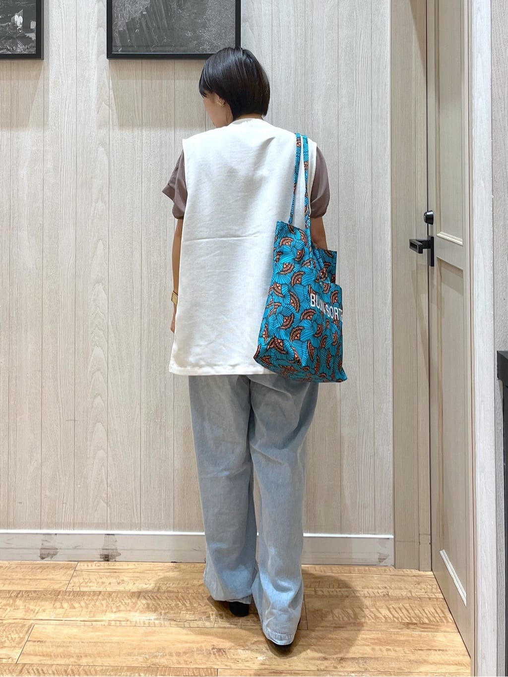 shirayuuuさんの「SHOO･LA･RUE｜【S-LL】夏のレイヤードコーデに さらりと着られるメッシュジレ」を使ったコーディネート