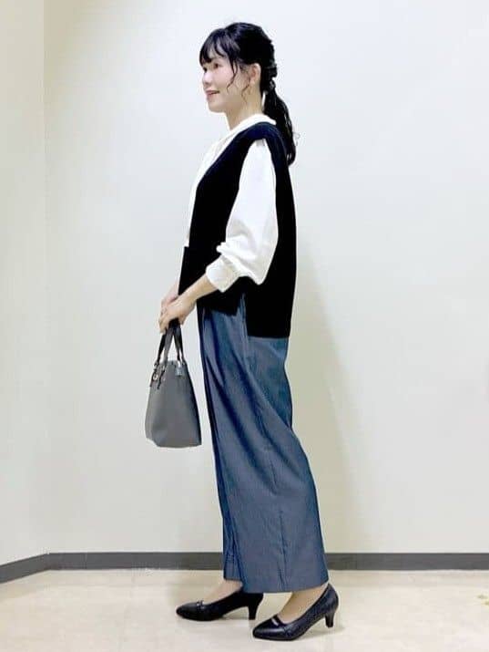  beni_gingerさんの「Reflect｜【きちんと見え／通勤／セレモニーにおすすめ◎】ドット柄ボウタイブラウス」を使ったコーディネート