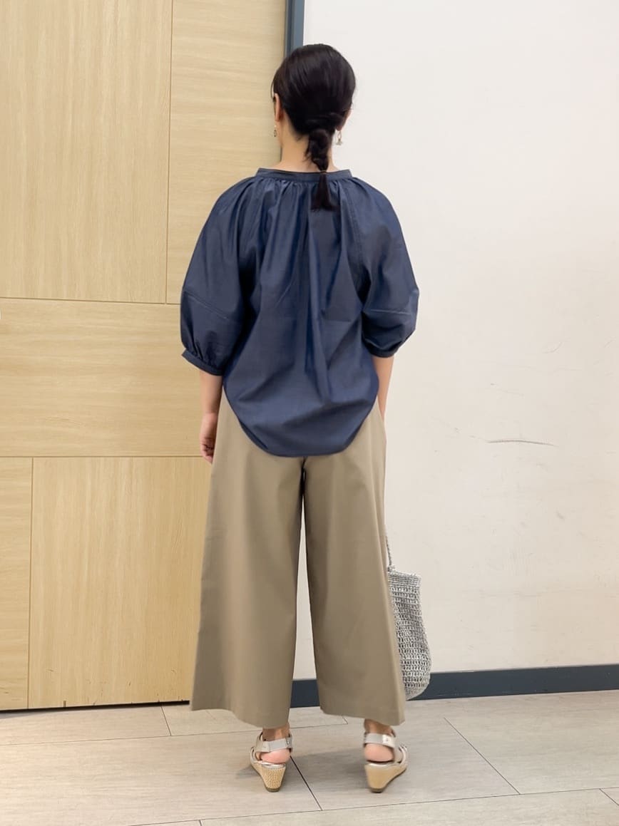 YOさんの「grove｜サマーハイパーストレッチワイドパンツ」を使ったコーディネート