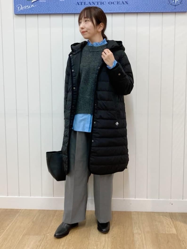 yoshiさんの「Dessin｜【撥水・2WAY】ミュラーダウンコートロング丈」を使ったコーディネート