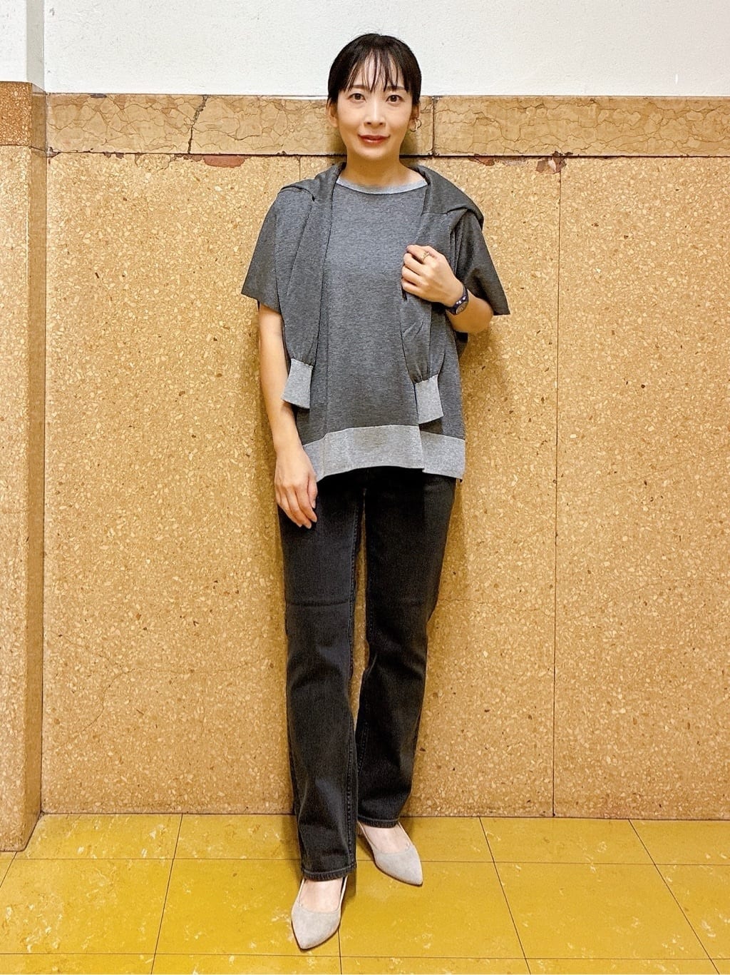 hattoriさんの「INDIVI｜ライトダブルジャケット」を使ったコーディネート
