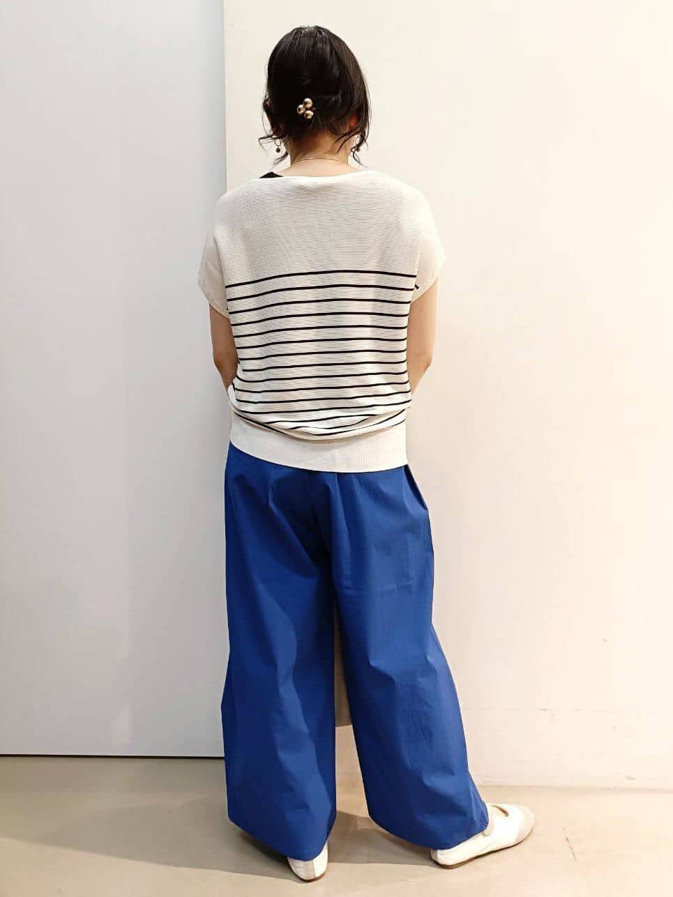 あんさんの「THE SHOP TK｜【6色展開】さらさらフレンチニット【毛玉になりにくい/洗濯機OK】」を使ったコーディネート