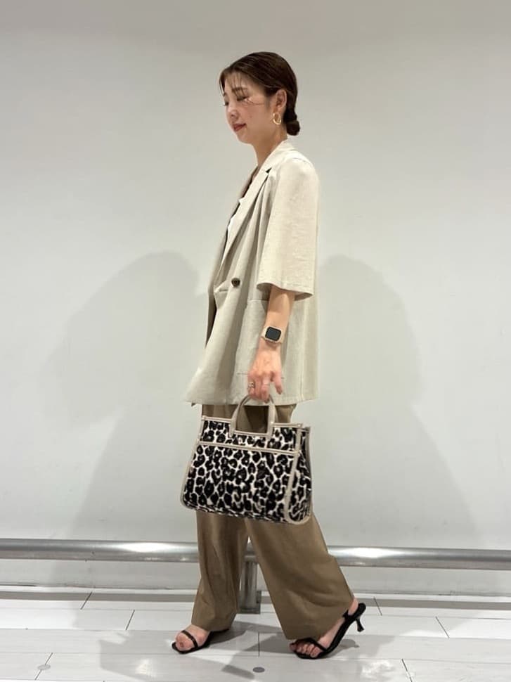 Rinさんの「UNTITLED｜【吸水速乾/洗える】ハーフスリーブジャケット」を使ったコーディネート