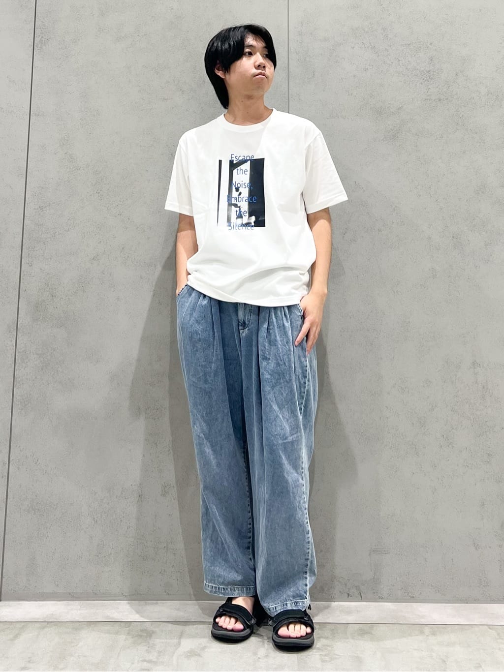 SHI-MAさんの「THE SHOP TK｜リサイクルアート半袖Tシャツ【接触冷感/洗濯機OK】」を使ったコーディネート