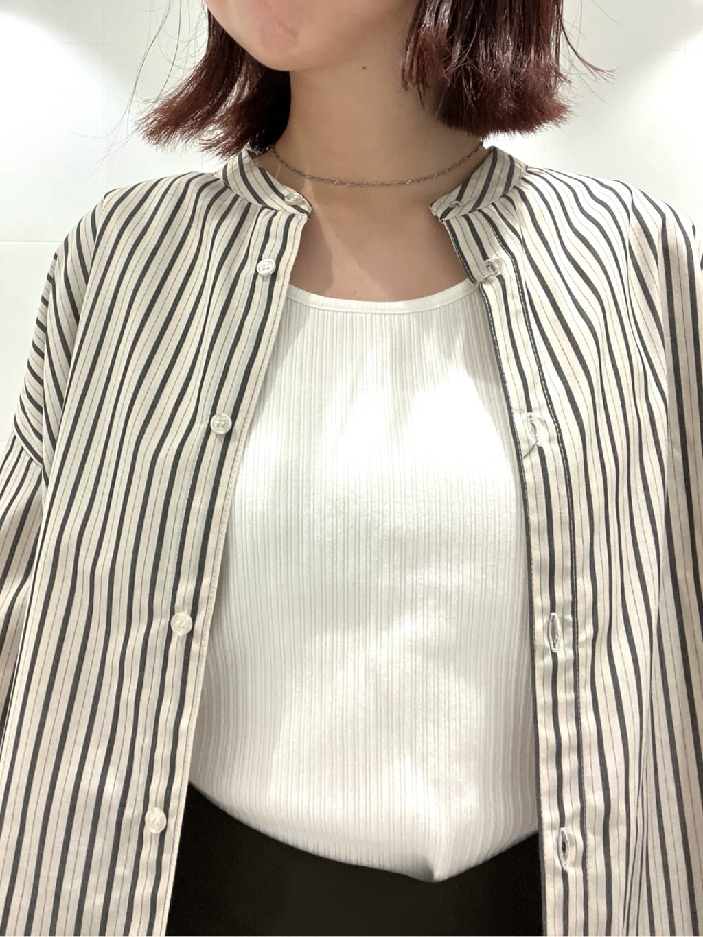 Makinoさんの「Dessin｜【洗える】リブノースリーブニット」を使ったコーディネート