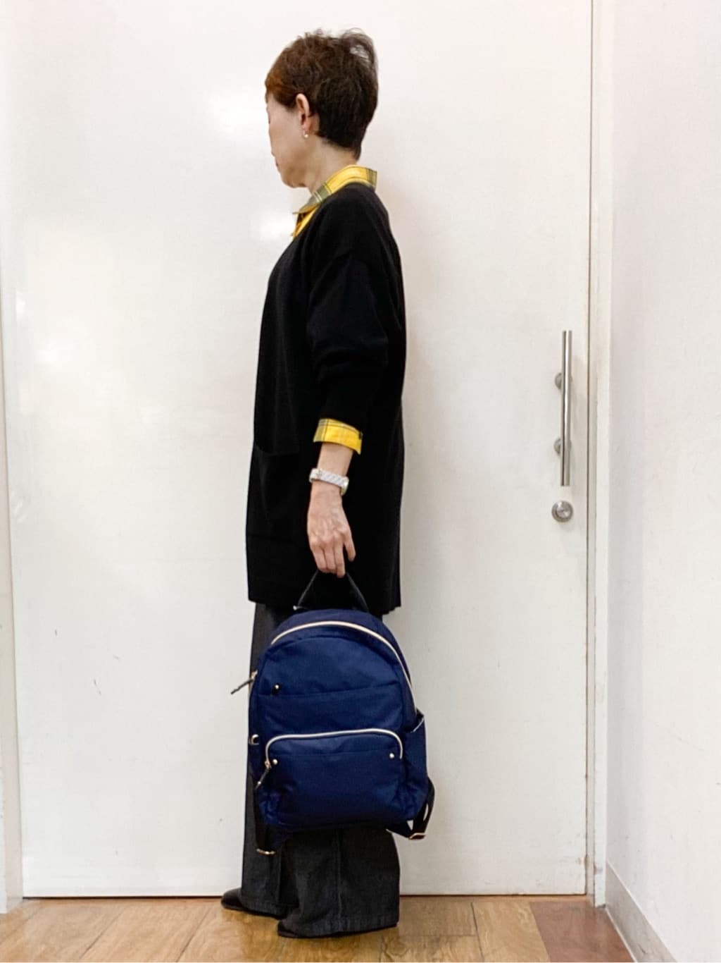 みぃさんの「SHOO･LA･RUE｜【洗濯機可/S-LL】程よい抜け感 大人のチェックシャツ」を使ったコーディネート