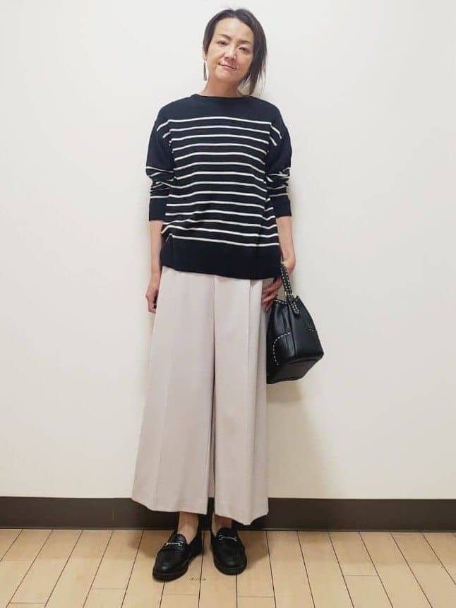 yuuさんの「Reflect｜【腰周りすっきり◎】ワイドクロップドパンツ」を使ったコーディネート
