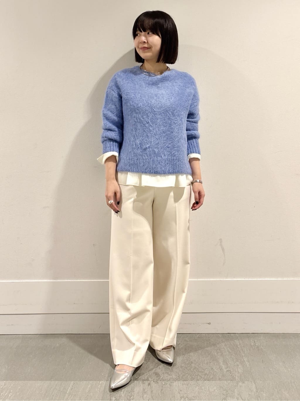 モエカさんの「UNTITLED｜【ゆったり】アルパカ混シャギーニット」を使ったコーディネート